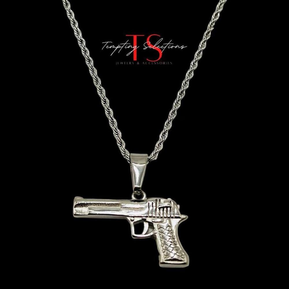 Stainless Steel Necklace With 9mm 4cef